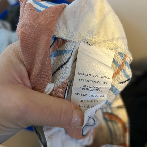 J.Crew Desert Oasis Tropical Linen Shorts - Picture 4 of 5